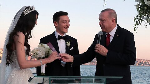 Turkish President Erdogan Takes On Role Of Witness For Mesut Ozil's Wedding