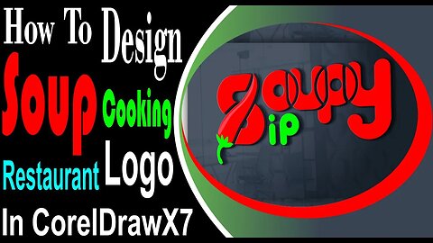 How To Design a LOGO for Beginners (Soup Cooking Restaurant Logo) In CorelDrawX7 {NEW!}