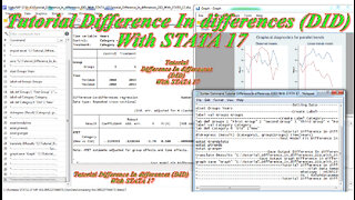 Tutorial Difference In differences (DID) With STATA 17