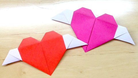 How to make Paper Angel Heart Message card for Valentine's day❤️