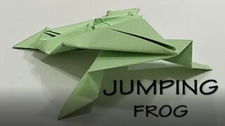 How to Make Origami Jumping Frog