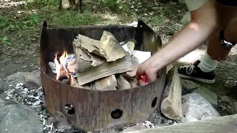 How to start a campfire in an Ontario Provincial Park