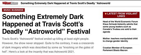 The Vigilant Citizen looks at the Insanity of Astroworld 2021