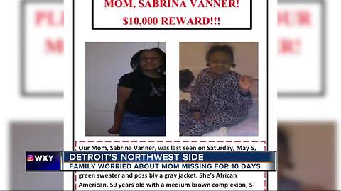 Detroit family offers reward in search for mother who has been missing for days