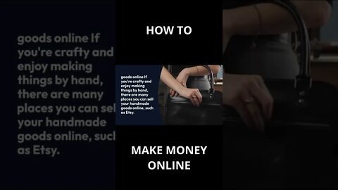 HOW to MAKE MONEY ONLINE - N.7 #shorts