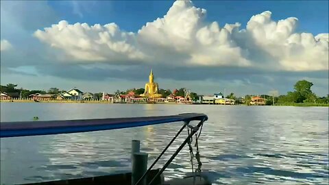Wat Bangchak timelapse at Koh Kret in Nonthaburi Thailand