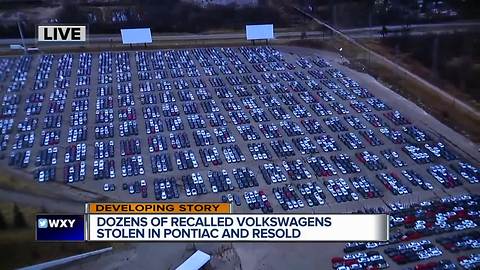 Dozens of recalled Volkswagens stolen from Silverdome lot, re-sold