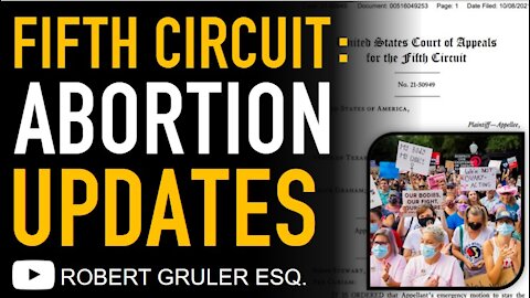 Fifth Circuit Texas Abortion Case USA vs. Texas Update and DOJ Response​