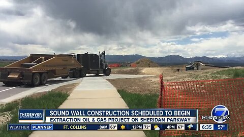 New sound wall being installed at drilling site in Broomfield