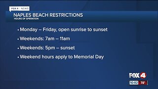 Naples enforcing new weekend beach restrictions