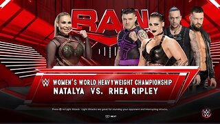 Monday Night Raw Rhea Ripley vs Natalya for the WWE World Women's Championship