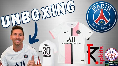 UNBOXING CAMISA DE TIME PARIS SAINT-GERMAIN (PSG) 21/22 AWAY MODELO JOGADOR | MESSI | SPKITS.COM