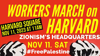 Dr.SHIVA™ LIVE - WORKERS MARCH on HARVARD Square. #FreePalestine #FreeAmerica #WorkersUnite