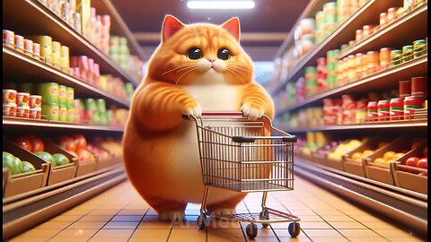 Cat Saves the Day at the Supermarket 😻 #cat #cute #cutecat