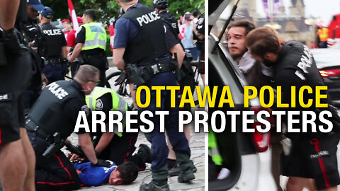 SHOCKING: Altercation occurs between individuals and police near War Memorial