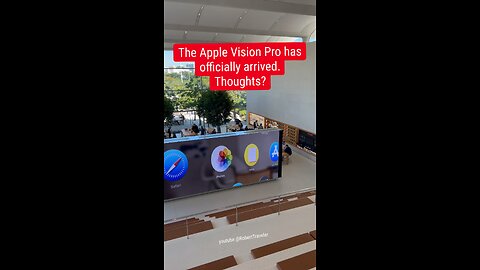 The Apple Vision Pro has officially arrived. Thoughts? #apple #robertTraveler #visionpro #vision