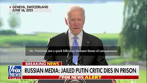 Biden Warns of Consequences if Alexei Navalny Dies