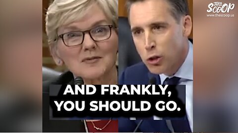 Breaking: Sen. Hawley SLAMS Biden Energy Sec. Granholm Over Deep-Rooted Corruption, Sparks Conflict