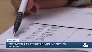 Extended deadline for tax returns is October 15