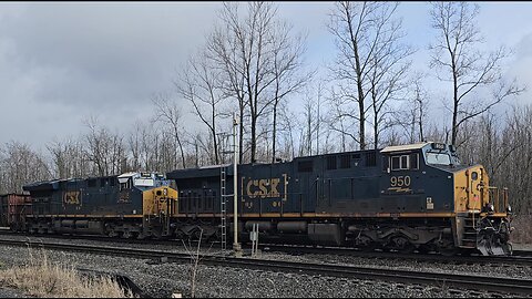 CSX X409 Manifest With 816 axles. A VERY long train!