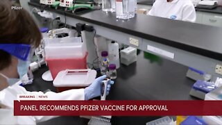FDA recommends Pfizer vaccine for approval