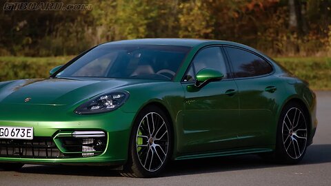710 HP Porsche Panamera Turbo S Facelift Mamba Green and Alpine White in detail and on track. Beast!
