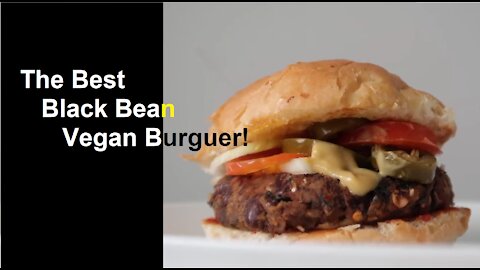 The best Black Beans Vegan Burguer!!