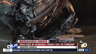Witnesses unable to save driver after fiery wreck