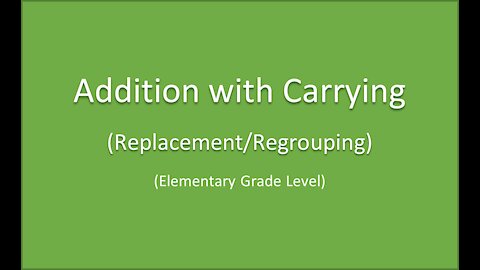 Math-Addition with Carrying