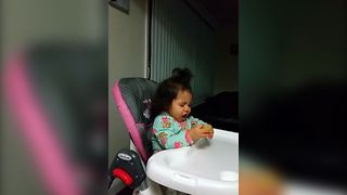 Little Girl's First Lime Taste Test