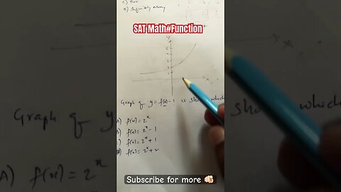 SAT Math Function graph interpretation🤫🪡 #satmath #mathtrick #youtubeshorts