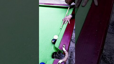 Amazing Trick: Real Pool Trick Kiss Shot Best #snooker #billiards #shorts