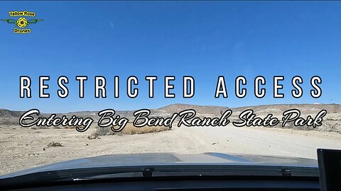 Driving into the Restricted Desert Area inside of Big Bend Ranch State Park #bigbendranchstatepark