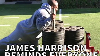 James Harrison Reminds Everyone He's A Workout Warrior