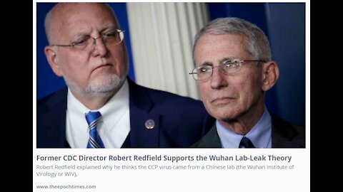 899 - FMR CDC Chief Robert Redfield Supports Wuhan Lab Leak Theory