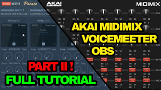 Akai MIDIMIX working LED's in Voicemeeter Potato! A Working Virtual Mixer - Part II