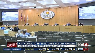 Cape Coral city council votes to set speed limits themselves.
