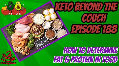 Keto Beyond the Couch 188 | How to determine fat and protein in food | How much fat should you eat