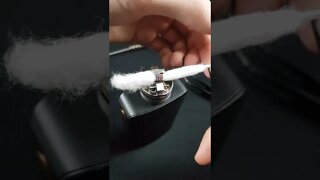 Vape Coil Heating Wotofo Cotton How to use Vape Coil #Shorts