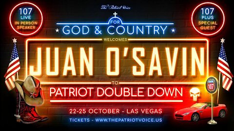 Juan O Savin REVEALED: "The Man Behind The Boots"- LIVE In Person @Patriot Double Down in Vegas!!!!