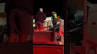 Watch Firefighters rescue cat stranded on roof in Pennsylvania #shorts