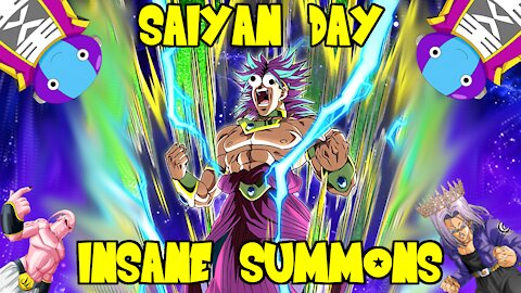 INSANE SAIYAN DAY SUMMONS!!! (INT Broly Banner)