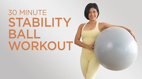 30-Minute Strength Ball Exercise | Moderate Pilates