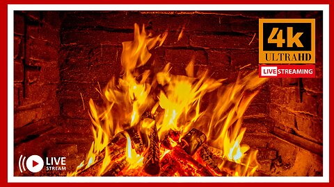 🔥 4K Firepal Fireplace Chill Zone: Relaxing Music Live Stream!