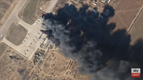 Kherson Airport: Videos emerge showing aftermath of ukrainian attack