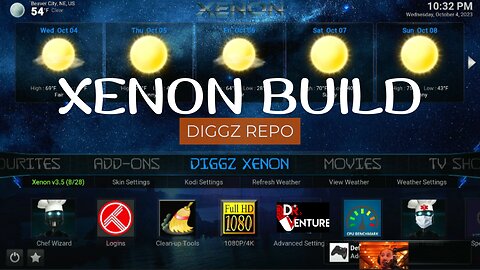 Kodi Builds - Xenon v3.5 - Diggz Repo