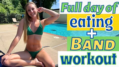 What I Eat in a Day to Build Muscle + Full Body Resistance Bands Workout (Hyper- Carnivore Diet)