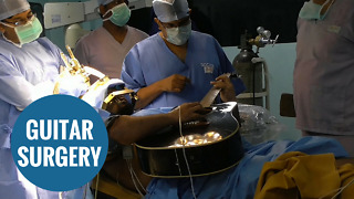 Musician serenades surgeons while they operate on his BRAIN