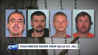 4 prisoners overpowered guards and escaped from an Ohio jail