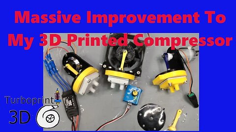 Improved 3D Printed compressor/water pump